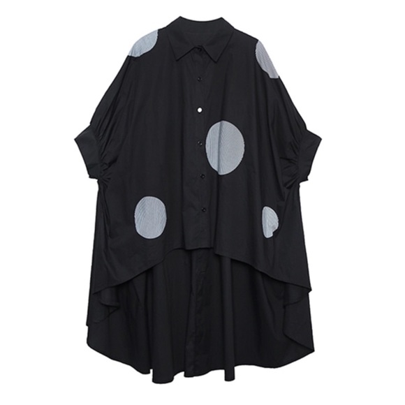 The Cilla Black & White Oversize Top - Picture 6 of 6